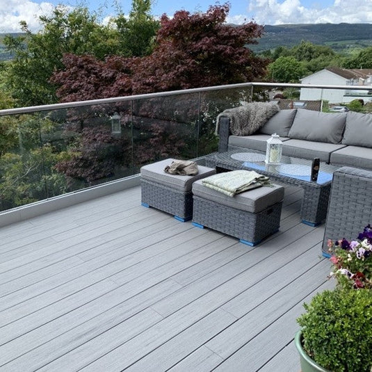 Composite decking installation by Glasgow Decking Group in Glasgow